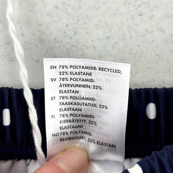 Polarn O. Pyret Swim Nappy Navy Polka Dot NWT 2-6M - Picture 4 of 9